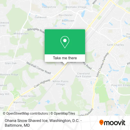 Ohana Snow Shaved Ice map