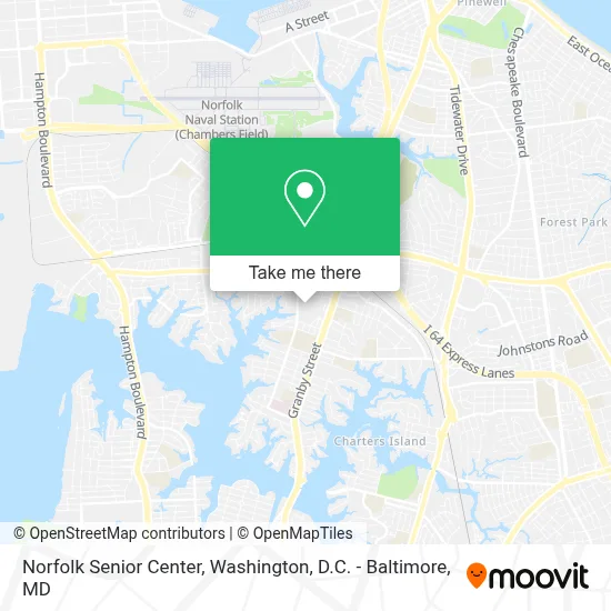Norfolk Senior Center map