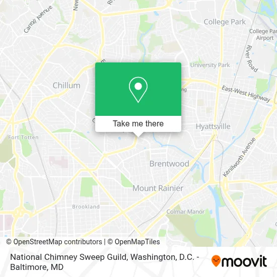 National Chimney Sweep Guild map