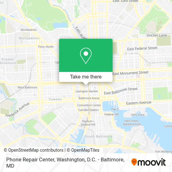 Phone Repair Center map
