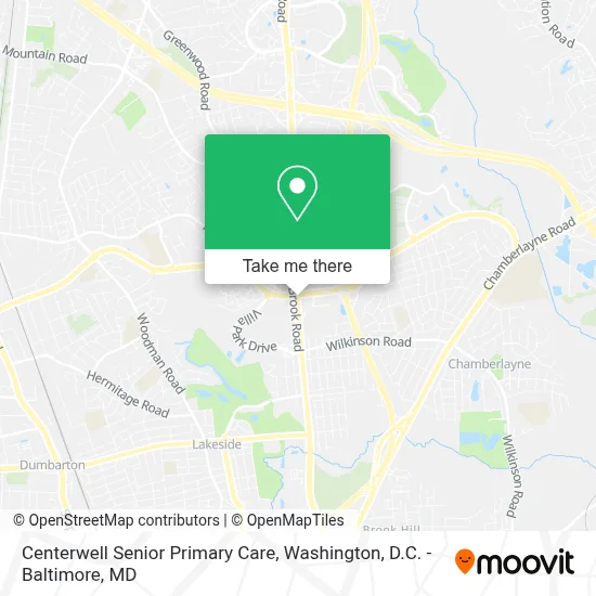 Centerwell Senior Primary Care map