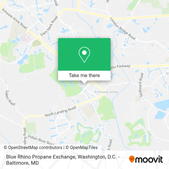 Blue Rhino Propane Exchange map