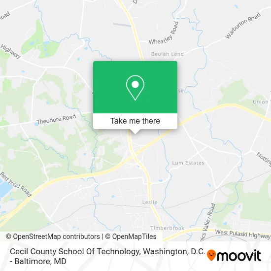 Cecil County School Of Technology map