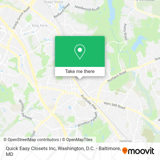 Quick Easy Closets Inc map