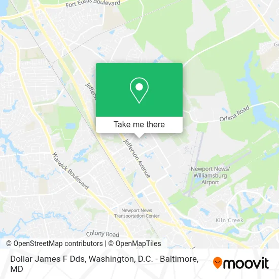Dollar James F Dds map