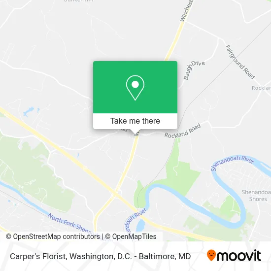 Carper's Florist map