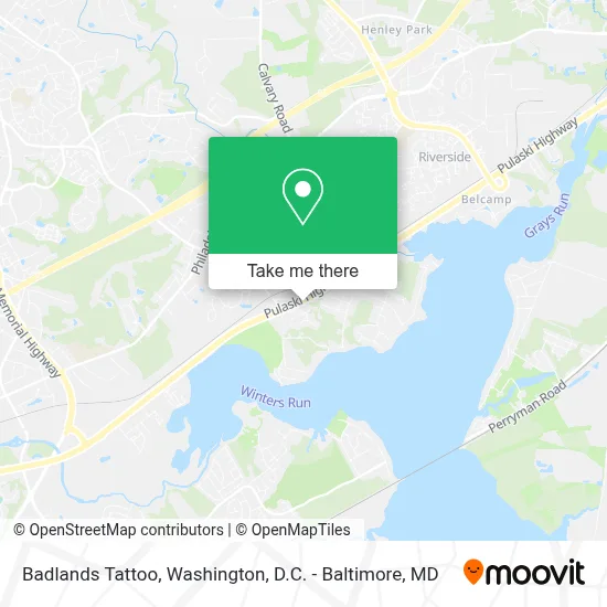 Badlands Tattoo map