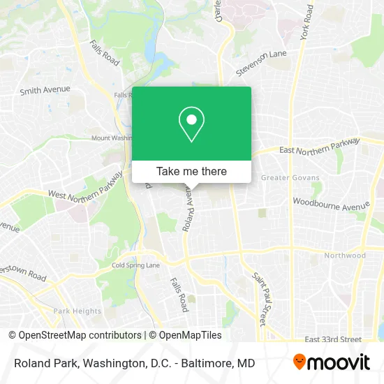 Roland Park map