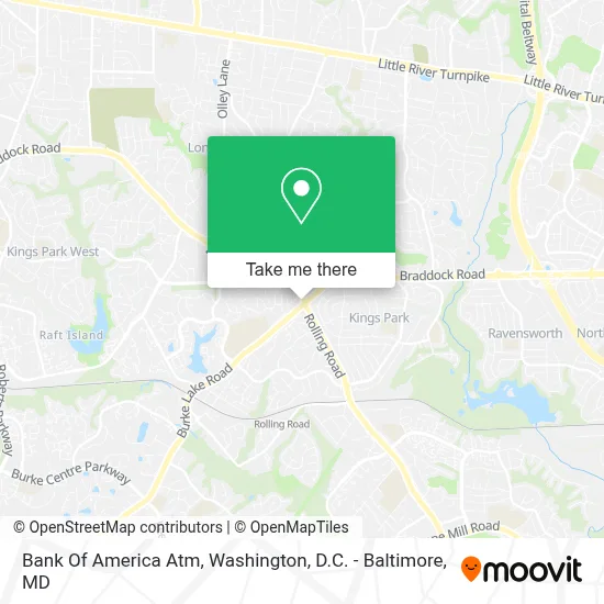 Bank Of America Atm map