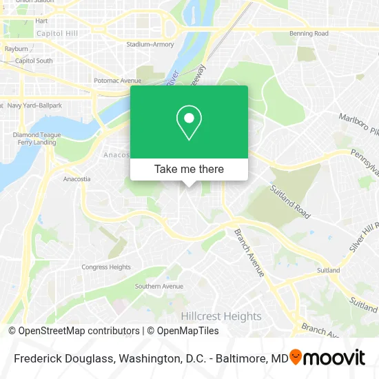 Frederick Douglass map