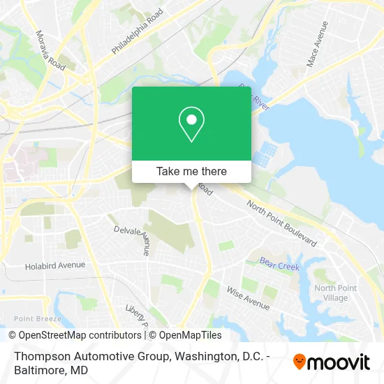 Thompson Automotive Group map