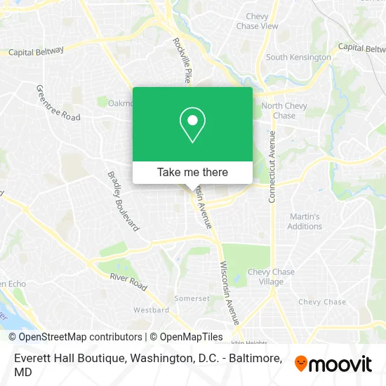 Everett Hall Boutique map