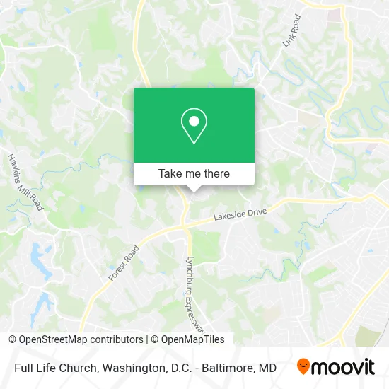 Full Life Church map