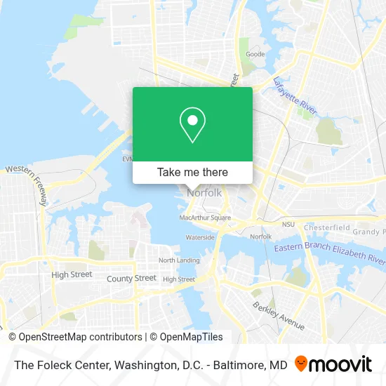 The Foleck Center map