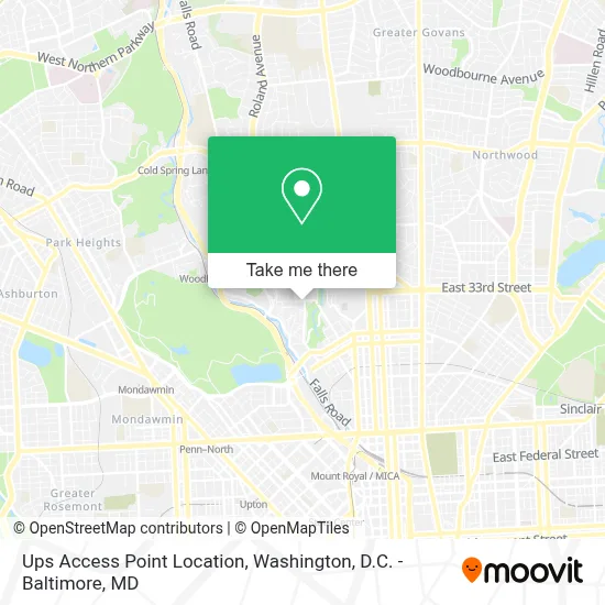 Ups Access Point Location map