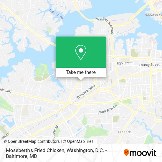 Moseberth's Fried Chicken map