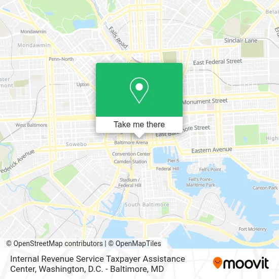 Internal Revenue Service Taxpayer Assistance Center map