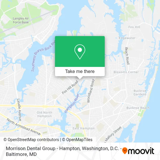 Morrison Dental Group - Hampton map