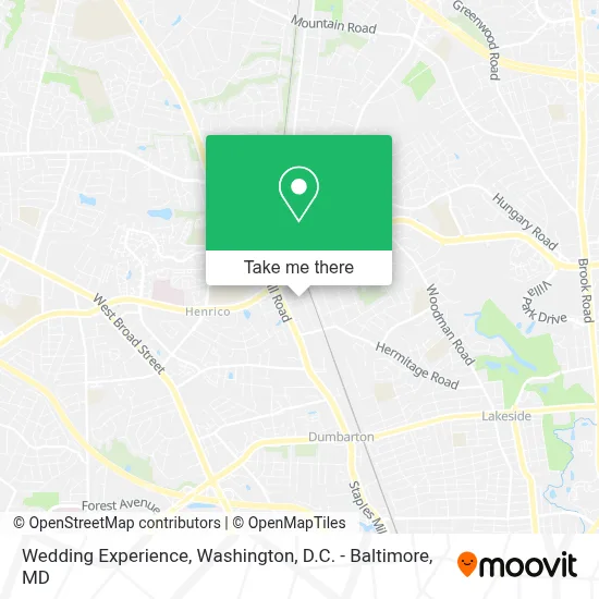 Wedding Experience map
