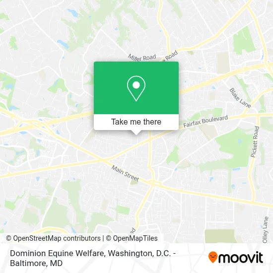 Dominion Equine Welfare map