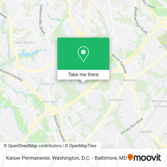 Kaiser Permanente map