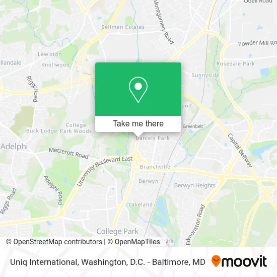 Uniq International map