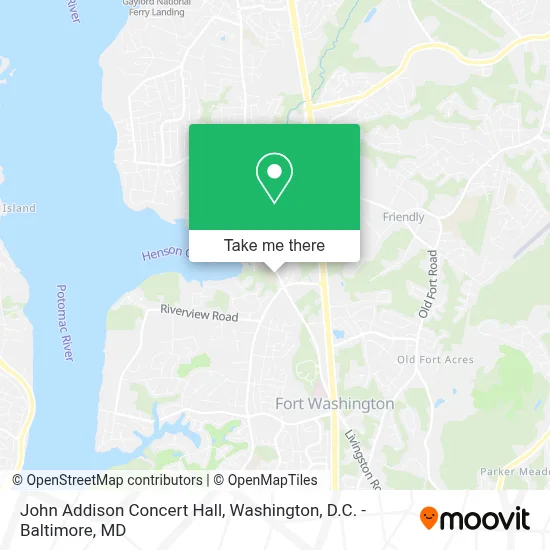 John Addison Concert Hall map