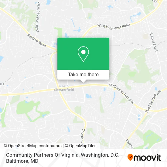 Community Partners Of Virginia map