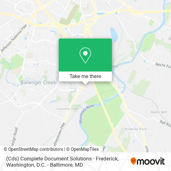 (Cds) Complete Document Solutions - Frederick map
