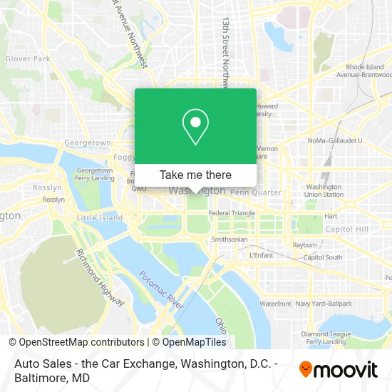 Auto Sales - the Car Exchange map