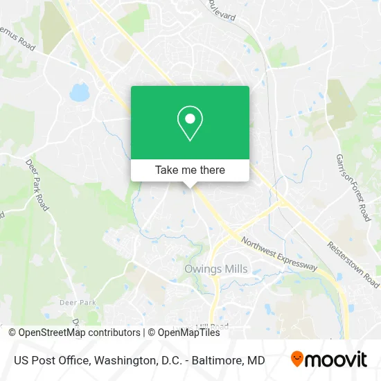Us Post Office map