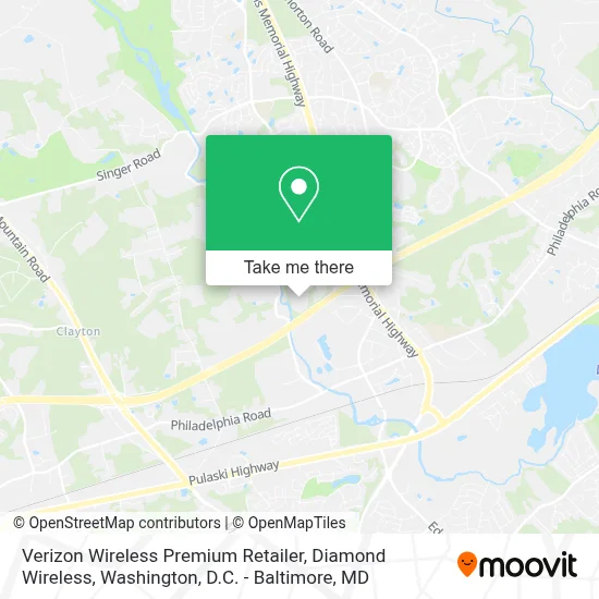 Verizon Wireless Premium Retailer, Diamond Wireless map
