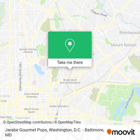 Jarabe Gourmet Pops map