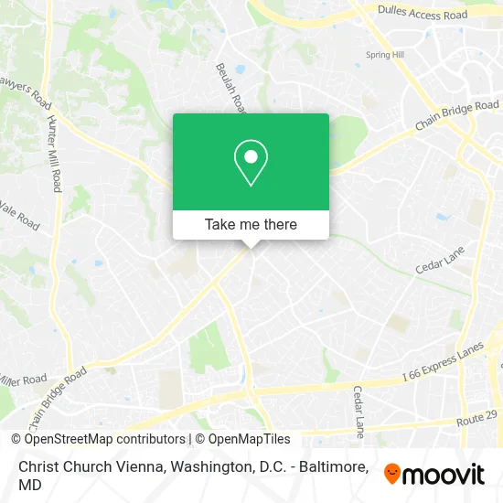 Christ Church Vienna map