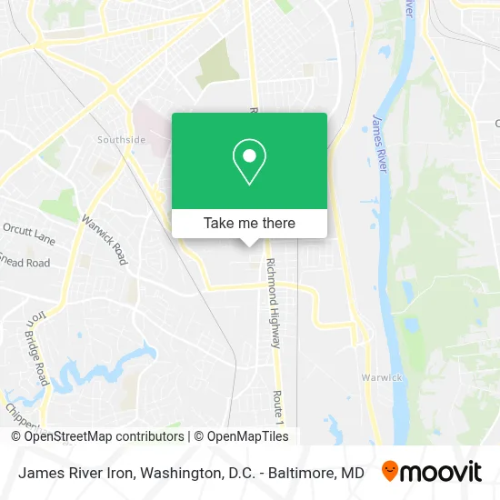 James River Iron map