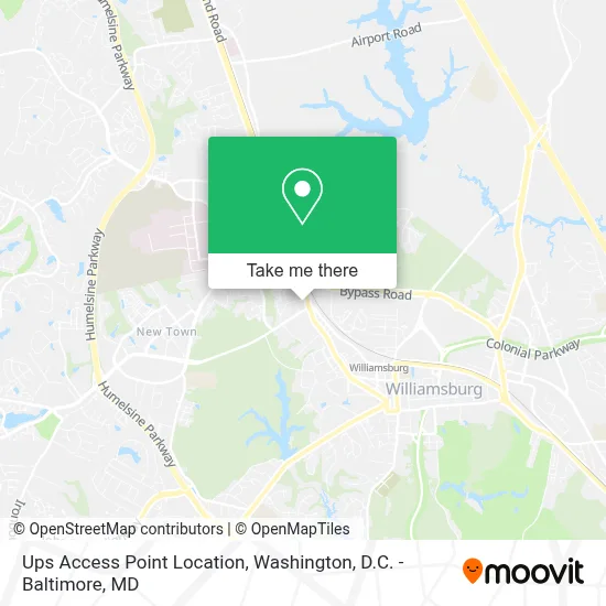 Ups Access Point Location map
