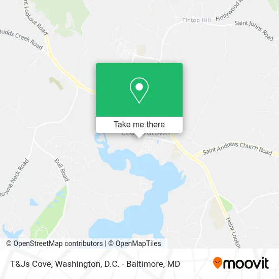 T&Js Cove map