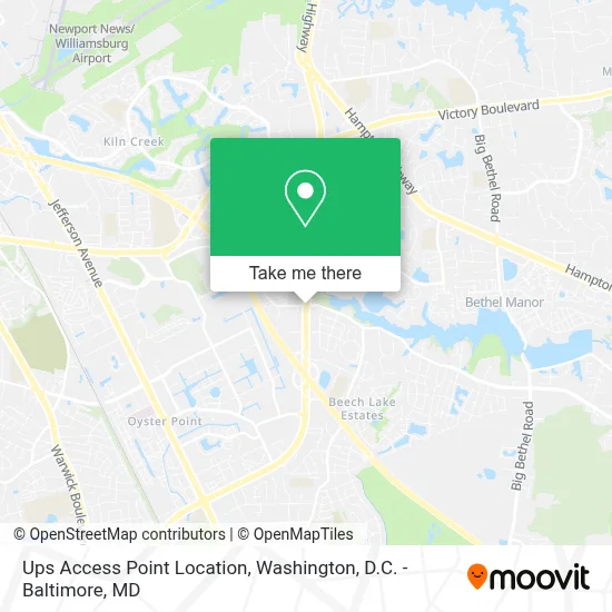 Ups Access Point Location map