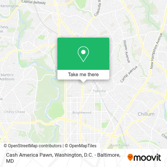 Cash America Pawn map