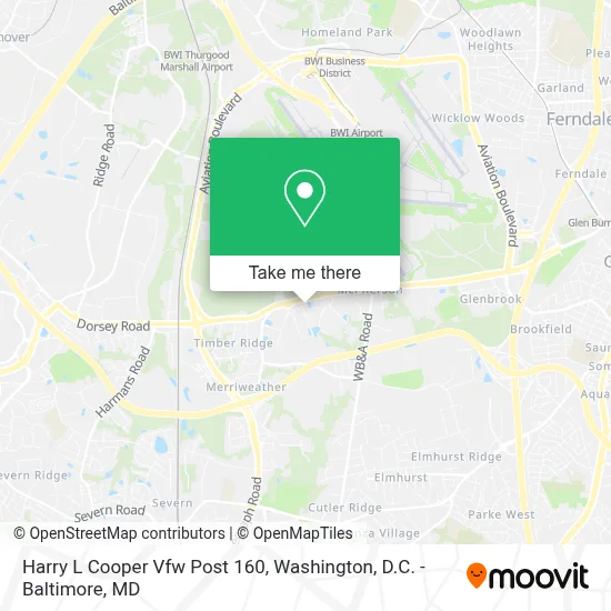 Harry L Cooper Vfw Post 160 map
