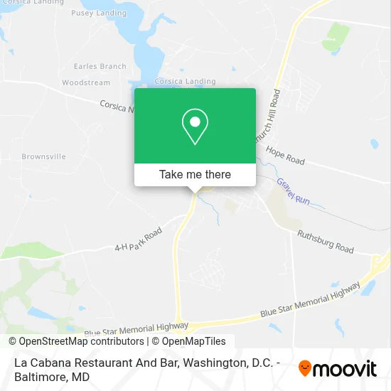 La Cabana Restaurant And Bar map