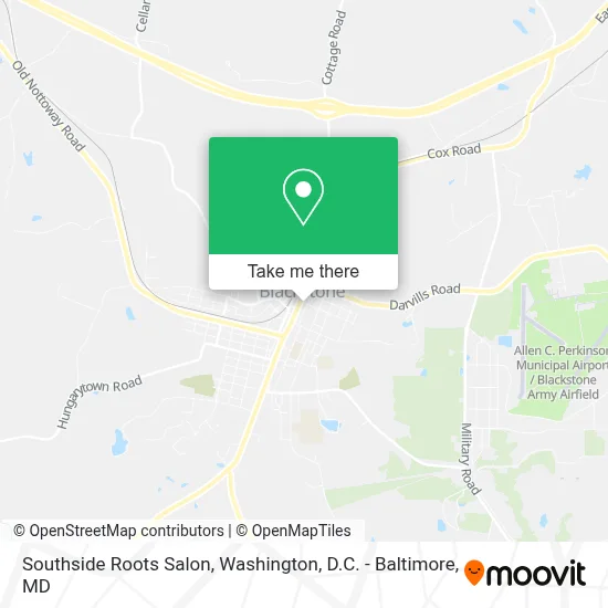 Southside Roots Salon map