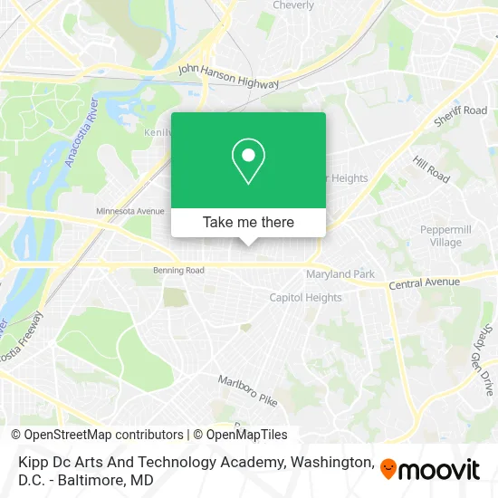 Kipp Dc Arts And Technology Academy map