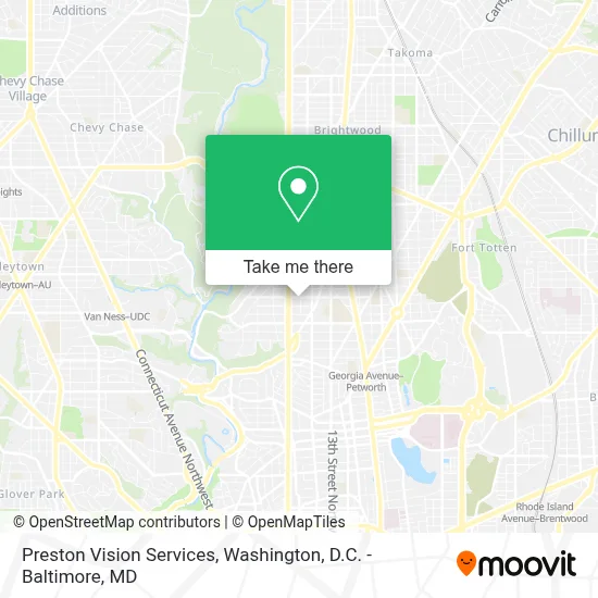 Preston Vision Services map