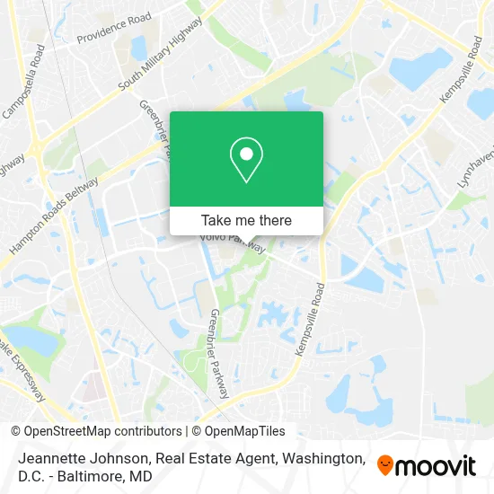 Jeannette Johnson, Real Estate Agent map