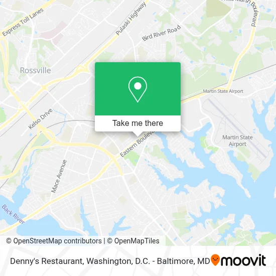 Denny's Restaurant map