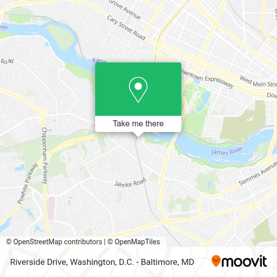 Riverside Drive map