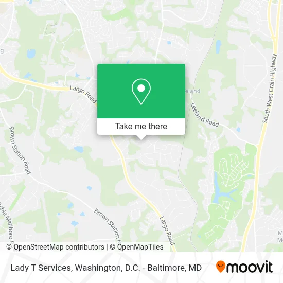 Lady T Services map