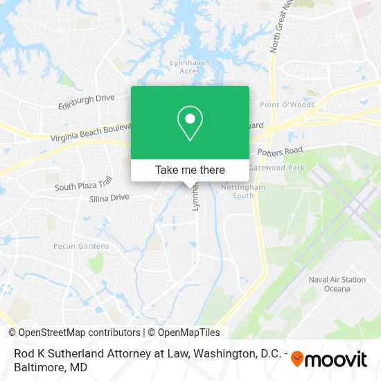 Rod K Sutherland Attorney at Law map