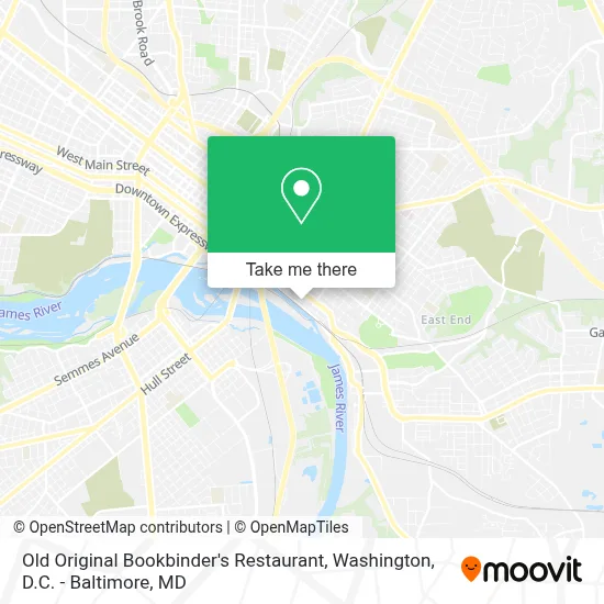 Old Original Bookbinder's Restaurant map